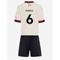 Maglia Calcio Liverpool Milos Kerkez #6 Seconda Divisa Bambino 2025-26 Manica Corta (+ pantaloncini)